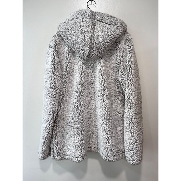 Simply Southern‎ Womens Hooded Sherpa Jacket M Gray - Picture 2 of 5
